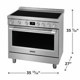 36" Induction Freestanding Range