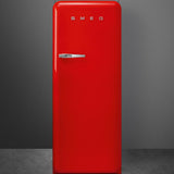 Approx 24" 50'S Style Refrigerator with ice compartment, Red, Right hand hinge