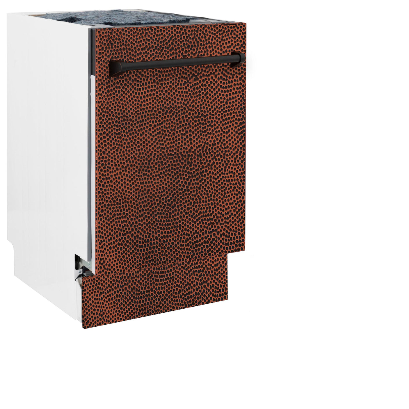 ZLINE 18" Tallac Series 3rd Rack Top Control Dishwasher with Traditional Handle, 51dBa [Color: Hand Hammered Copper]