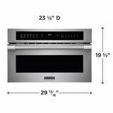30" Built-In Convection Microwave Oven with Drop-Down Door