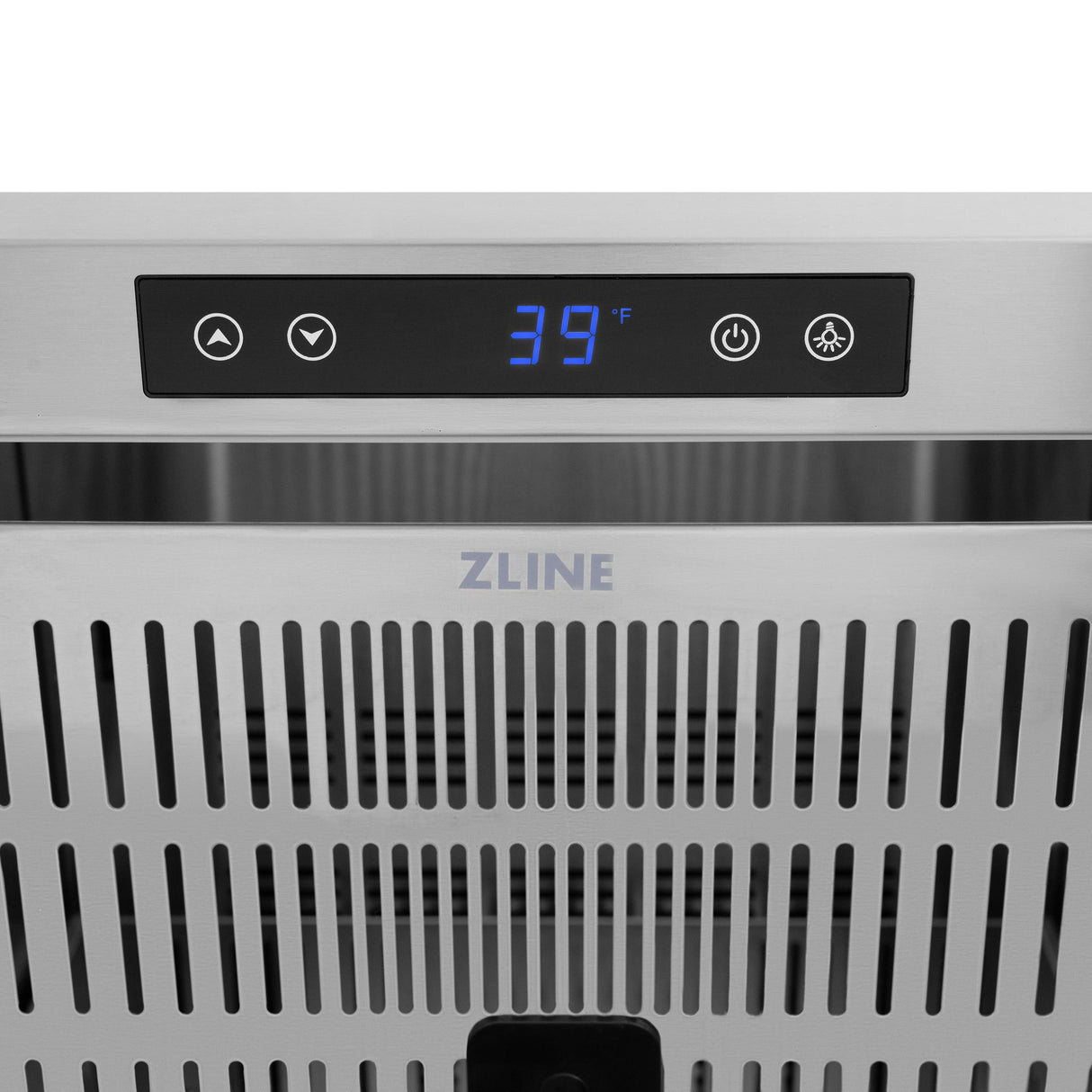 ZLINE Autograph Edition 24 in. Touchstone 168 Can Outdoor-Rated Dual Refrigerator Drawer with DuraSnow' Stainless Steel Doors and Matte Black Handles (RDSOZ-SN-24-MB)