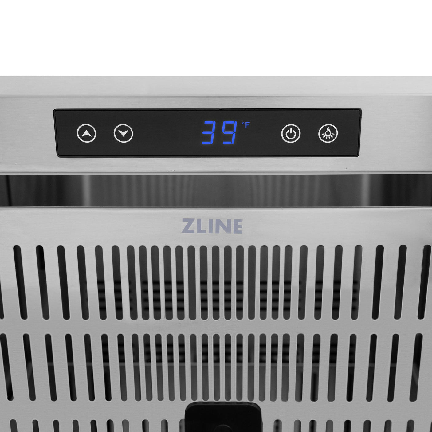 ZLINE Autograph Edition 24 in. Touchstone 168 Can Outdoor-Rated Dual Refrigerator Drawer with DuraSnow' Stainless Steel Doors and Matte Black Handles (RDSOZ-SN-24-MB)
