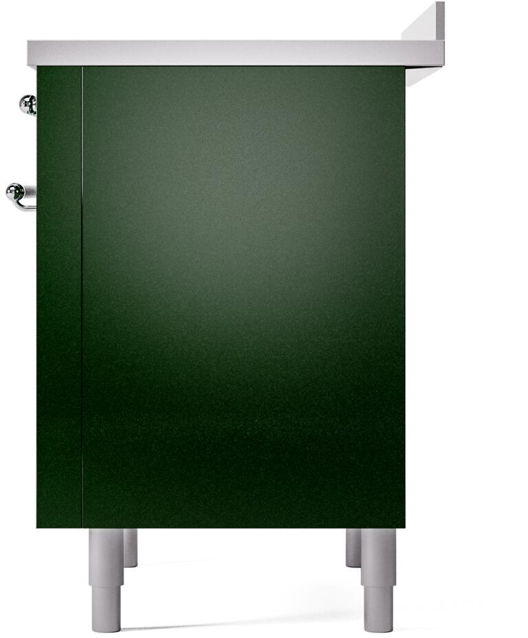 Nostalgie II 36 Inch Electric Freestanding Range in Emerald Green with Chrome Trim