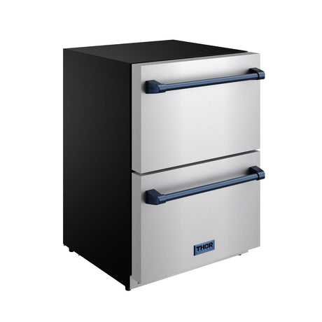 24 Inch Undercounter Built-in / Freestanding Drawer Freezer - Stainless Steel/blue  Gordon Ramsay Series