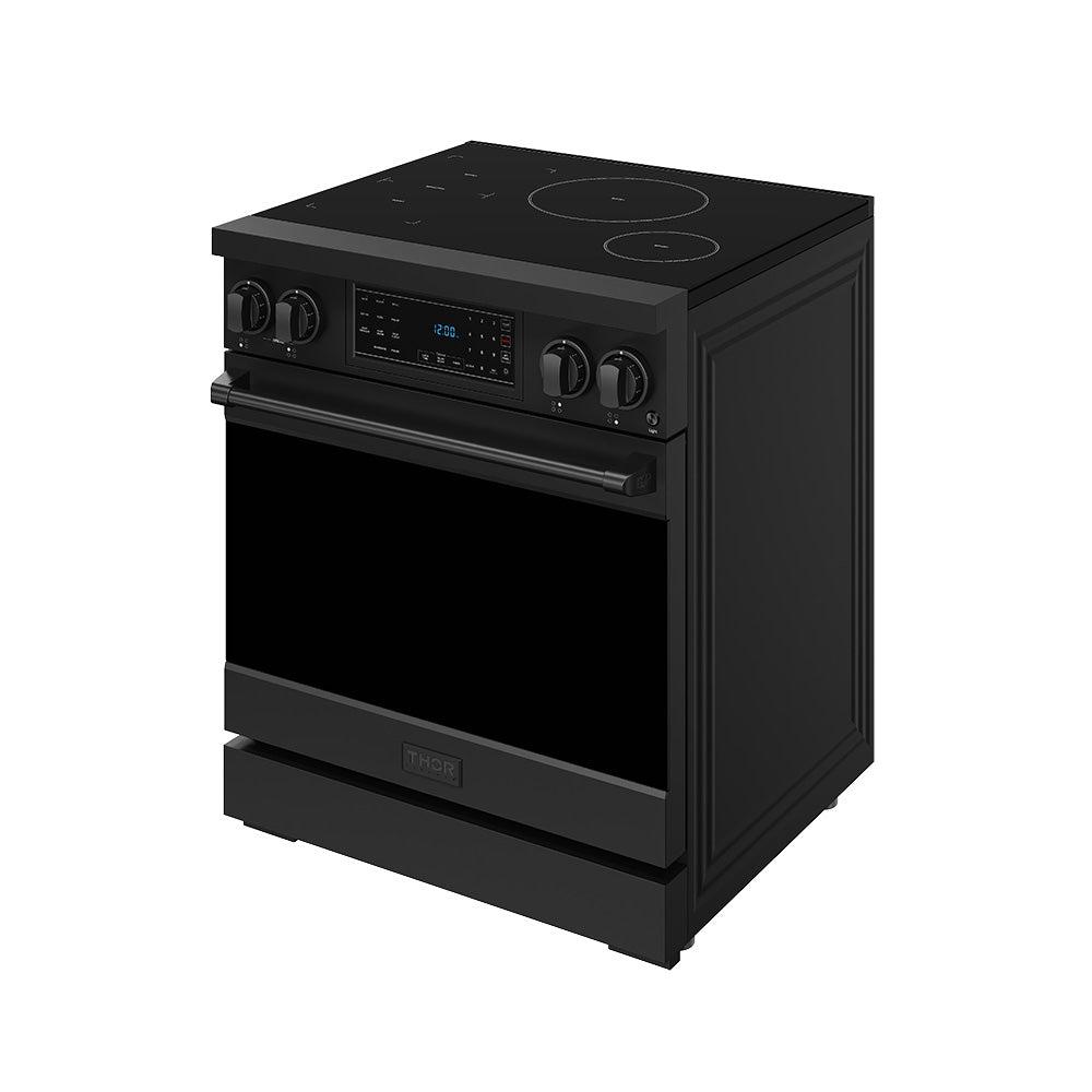 30 Inch Professional Induction Range With Tilt Panel Touch Control In Black  Gordon Ramsay Series