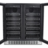 JC-116A2EQ Dual Zone 36 Bottle Wine Cooler