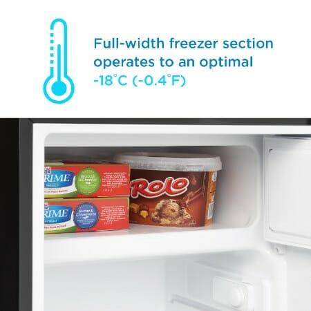 Danby 4.5 cu. ft. Compact Fridge with True Freezer in Stainless Steel Look