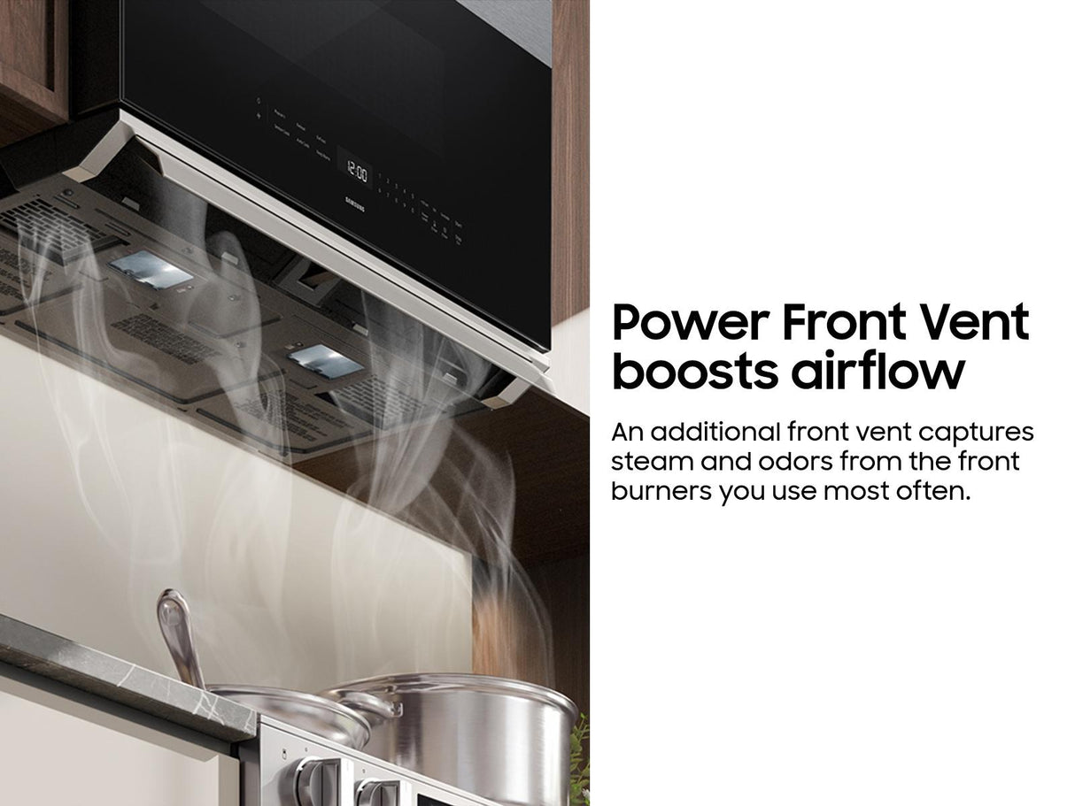 Bespoke Over-the-Range Microwave DualVent Technology  Auto Connectivity  500 CFM
