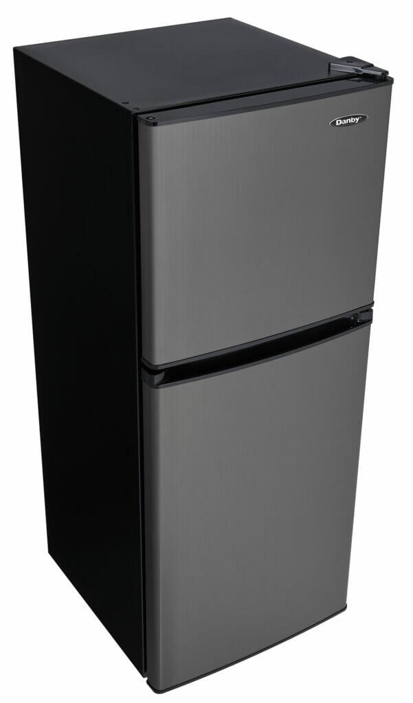 Danby 4.7 cu. ft. 2-door Compact Fridge in Black Stainless Steel Look