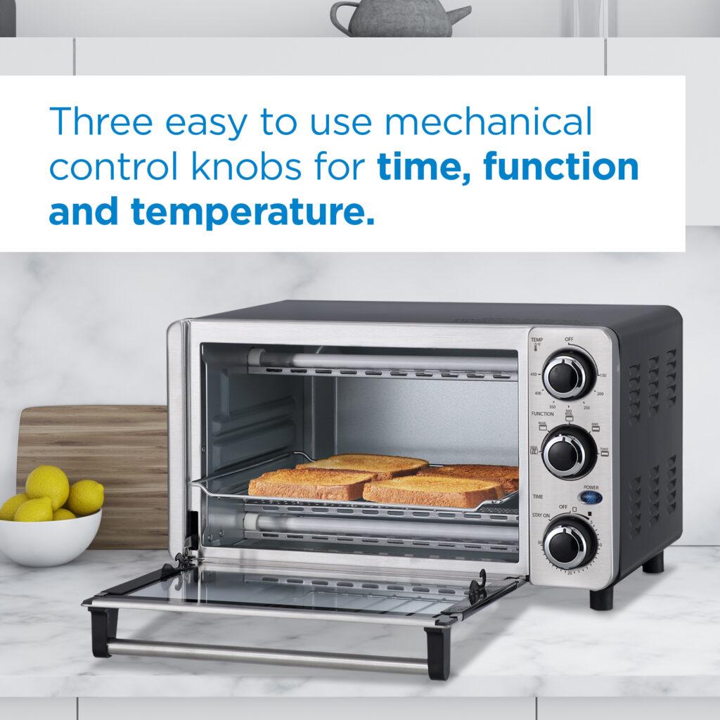 Danby 0.4 cu. ft./12L 4 Slice Countertop Toaster Oven in Stainless Steel
