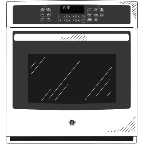 GE Profile™ Series 27" Built-In Single Convection Wall Oven
