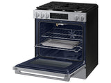 Bespoke Smart Slide-in Dual Fuel Range Pro Style Elite Design  Illuminated Knobs  Air Fry Max