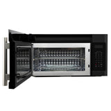 Forno Fornace 30-Inch Over the Range Convection Microwave, Black - 1.5 cu.ft, 300 CFM Vent, Touch Control, LED Light