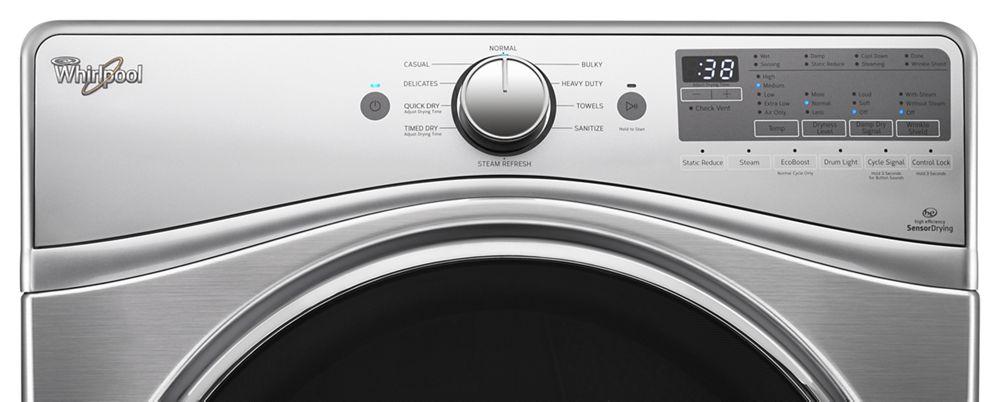 7.4 cu.ft Front Load Gas Dryer with Advanced Moisture Sensing, EcoBoost