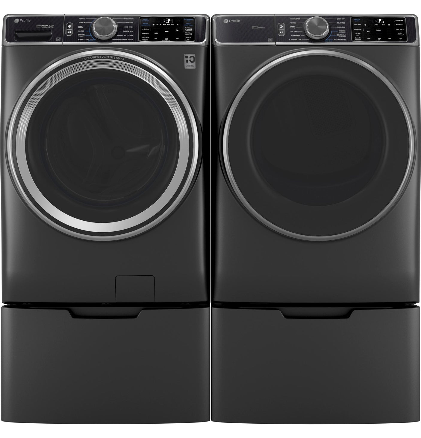 GE Profile™ 5.5 cu. ft. Capacity Smart Front Load ENERGY STAR® Steam Washer with UltraFresh Vent System+ and Smart Wash & Smart Rinse