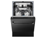 ZLINE 18" Tallac Series 3rd Rack Top Control Dishwasher with Traditional Handle, 51dBa [Color: Black Stainless Steel]