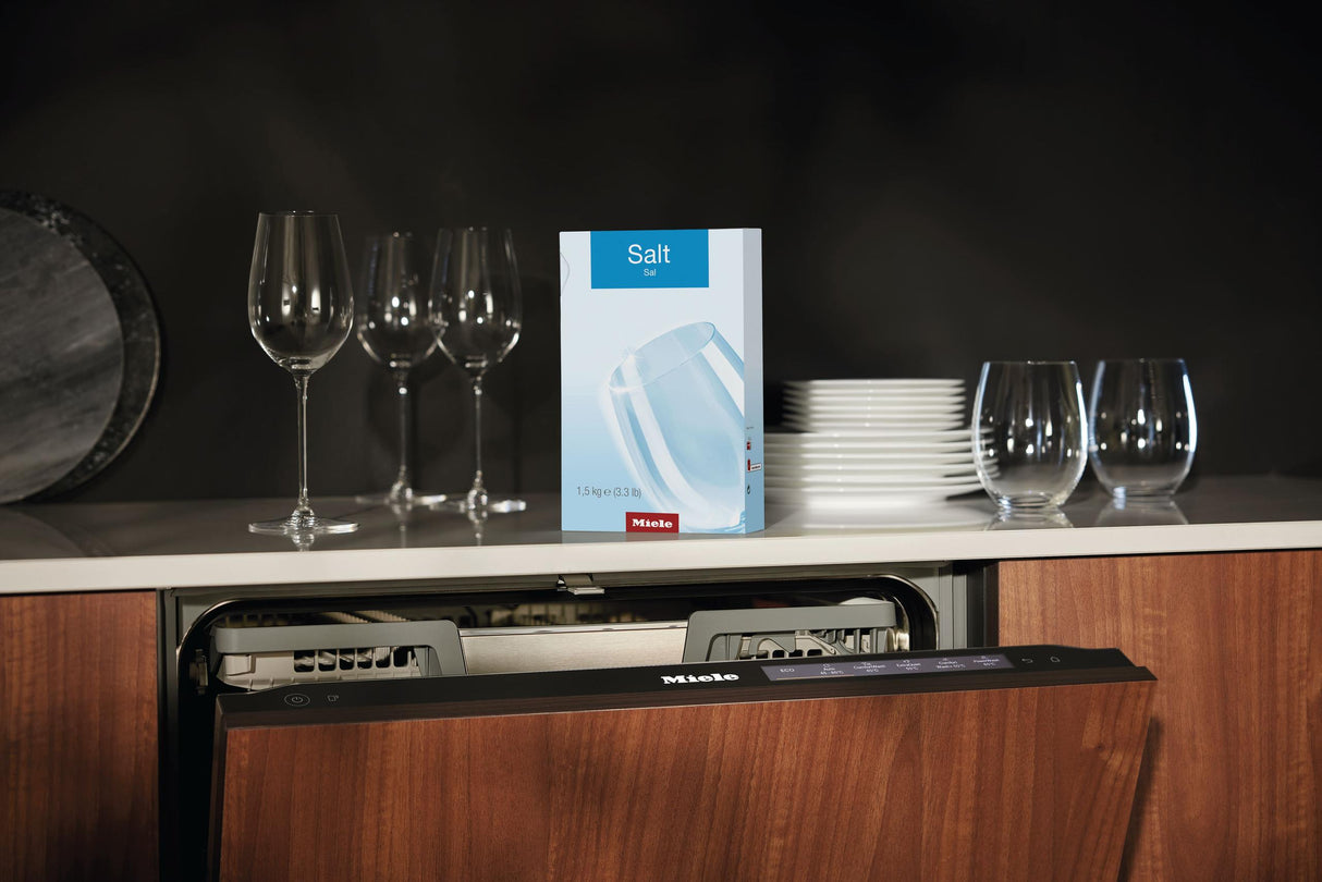 Dishwasher salt, 1.5g (3.3 lb) - for optimum function and performance of a Miele dishwasher.