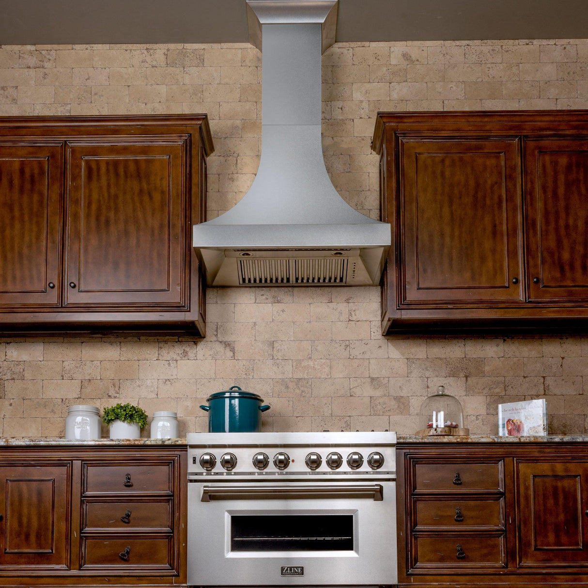 ZLINE Designer Series ZLINE DuraSnow Stainless Steel® Wall Range Hood (8632S) [Size: 42 Inch]