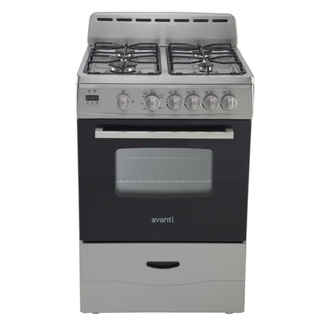 Avanti 24" Gas Range - Stainless Steel