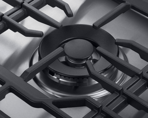 Transitional 30" Gas Cooktop, Silver Stainless Steel, Natural Gas/Liquid Propane