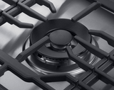Transitional 30" Gas Cooktop, Silver Stainless Steel, Natural Gas/Liquid Propane