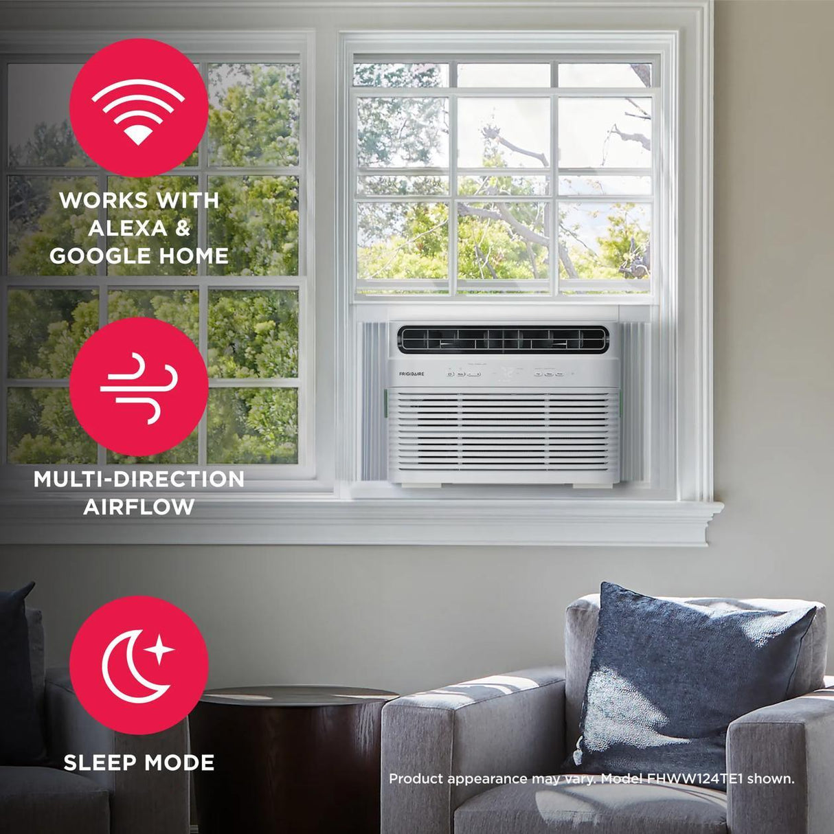 14,000 BTU Window Room Air Conditioner with Wi-Fi