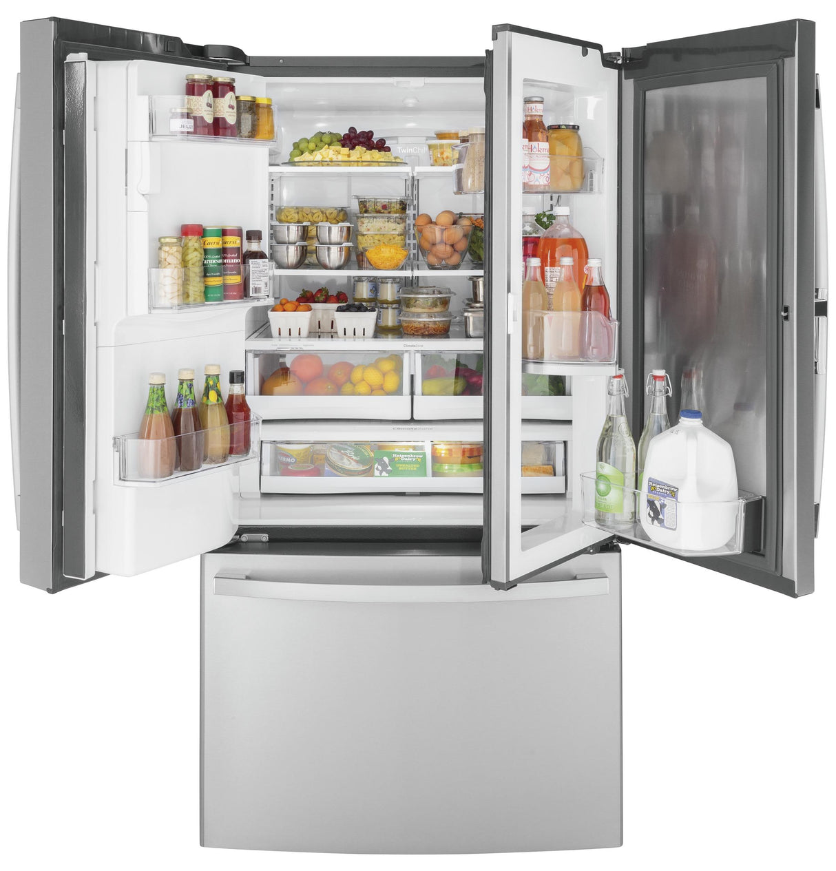 GE® 27.7 Cu. Ft. Fingerprint Resistant French-Door Refrigerator with Door In Door