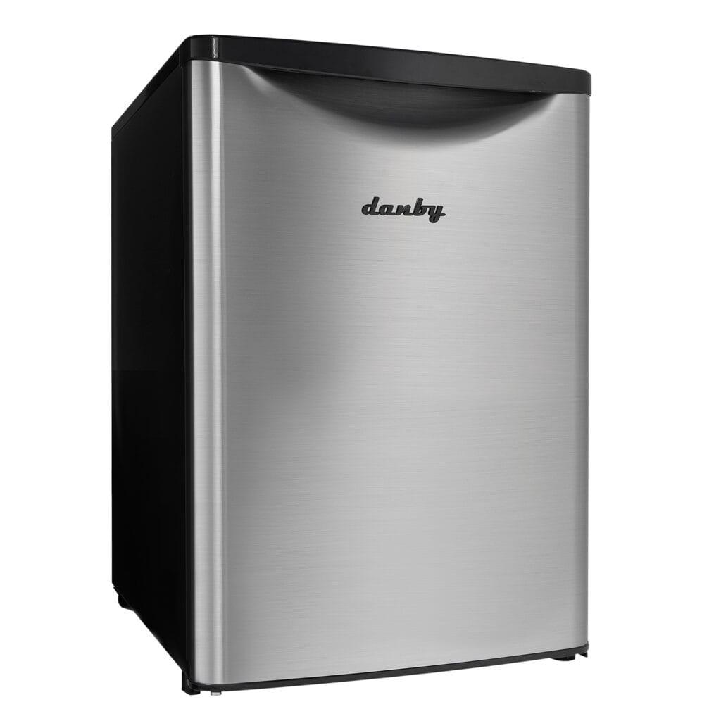 Danby 2.6 cu. ft. Compact Fridge in Stainless Steel Look