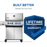 Prestige 500 RSIB with Infrared Side and Rear Burner , Propane, Stainless Steel