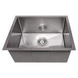 ZLINE 23 in. Meribel Undermount Single Bowl Satin Stainless Steel Kitchen Sink with Bottom Grid (SRS-23S)