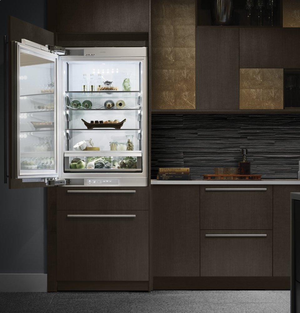 Monogram 30" Integrated Glass-Door Refrigerator for Single or Dual Installation