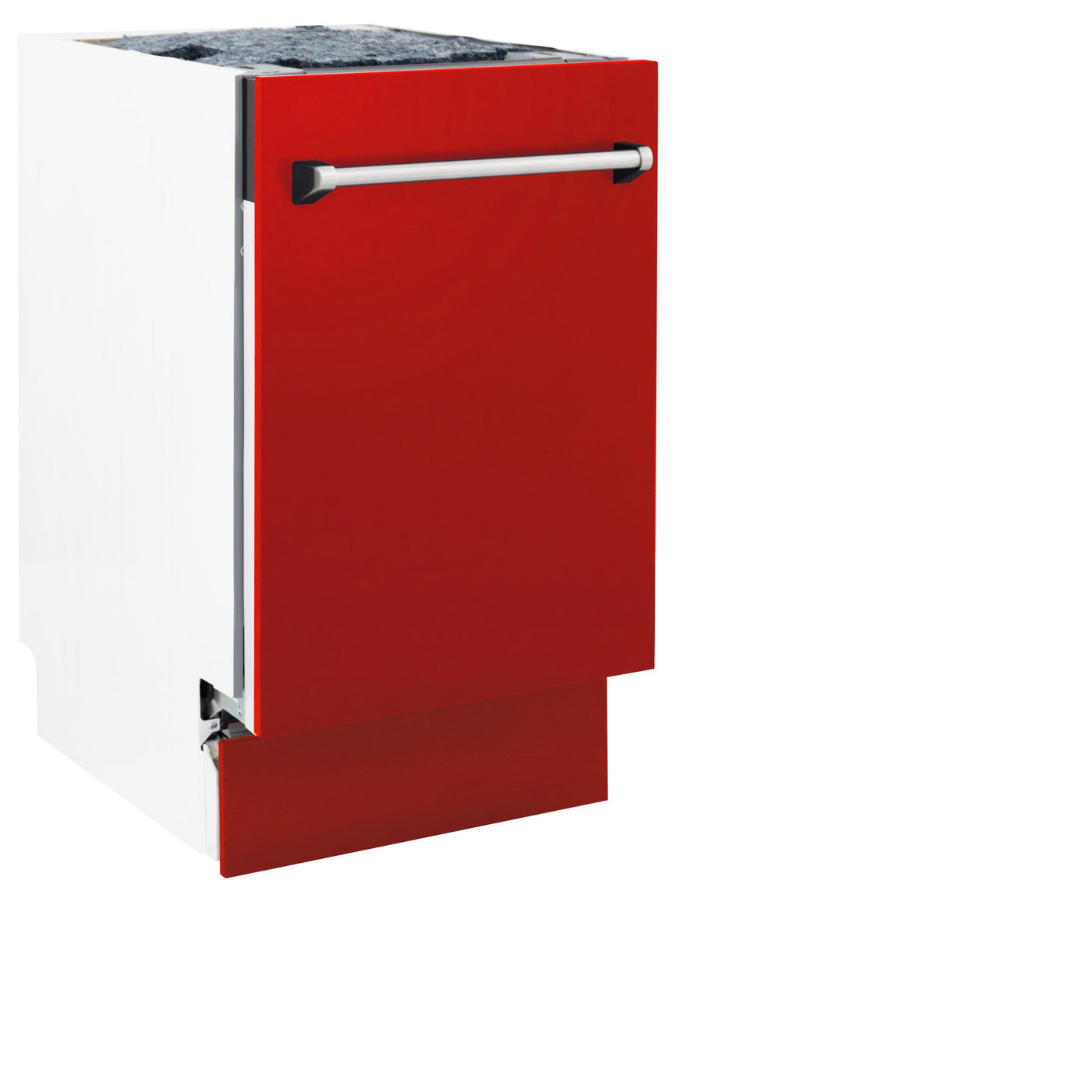 ZLINE 18" Tallac Series 3rd Rack Top Control Dishwasher with Traditional Handle, 51dBa [Color: Red Matte]