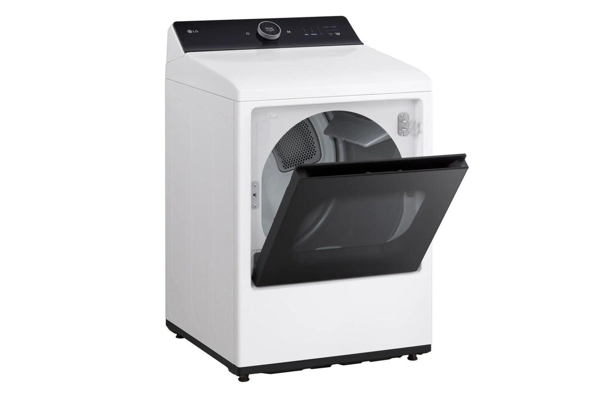 7.3 cu.ft. Ultra Large High Efficiency Gas TurboSteam™ LG EasyLoad™ Door, Wi-Fi Connectivity, White