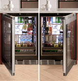 Café™ Beverage Center in Platinum Glass