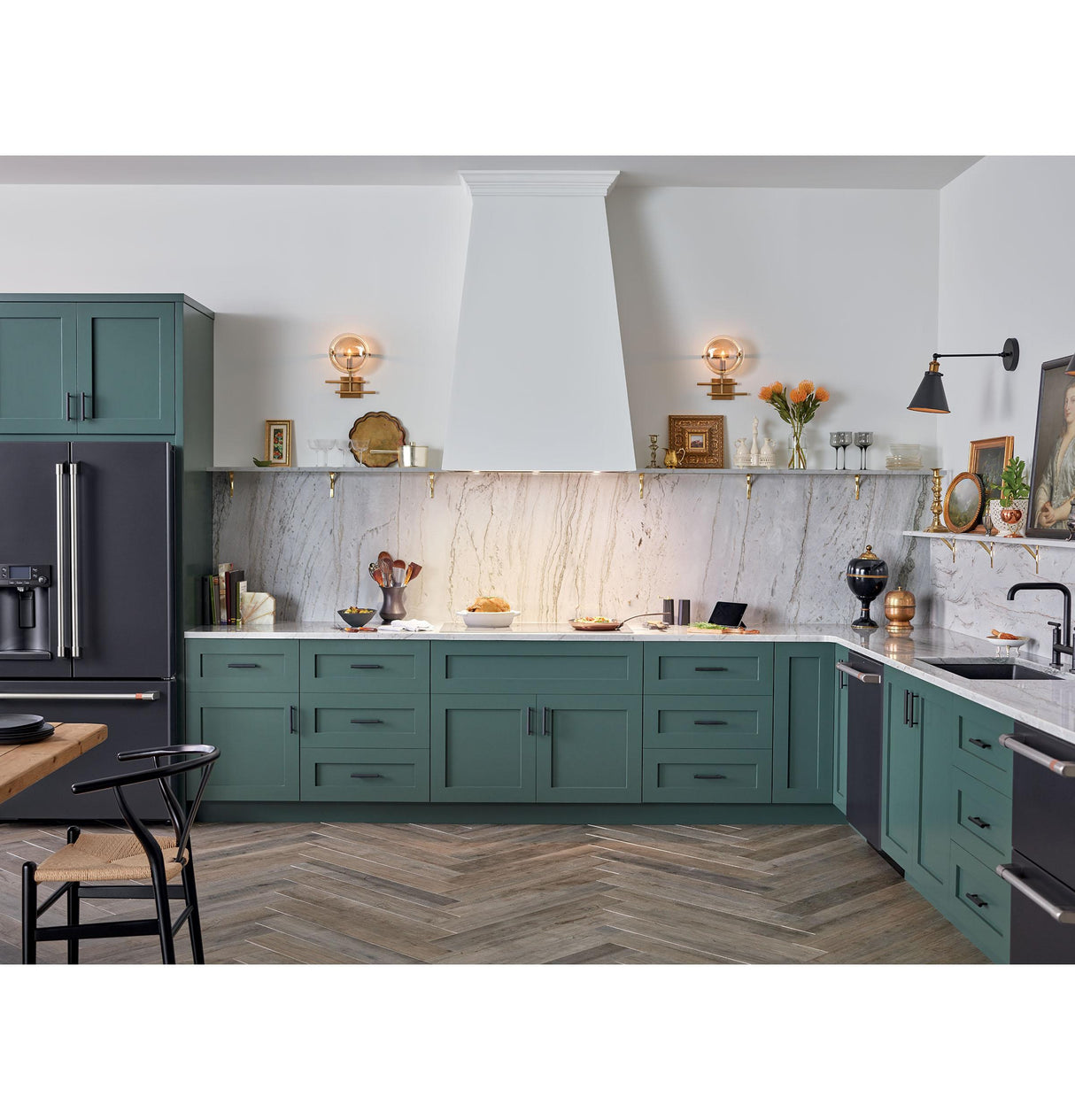 Café™ ENERGY STAR® 22.1 Cu. Ft. Smart Counter-Depth French-Door Refrigerator with Hot Water Dispenser