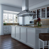 600 CFM 36" Italian Made Island Hood Stainless