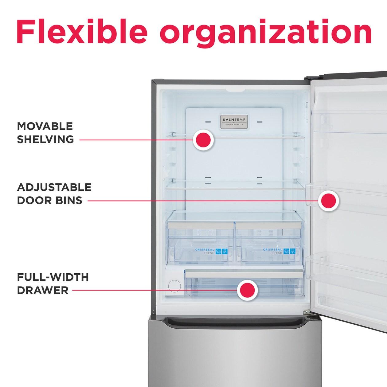 20 Cu. Ft. Standard-Depth Bottom Freezer Refrigerator