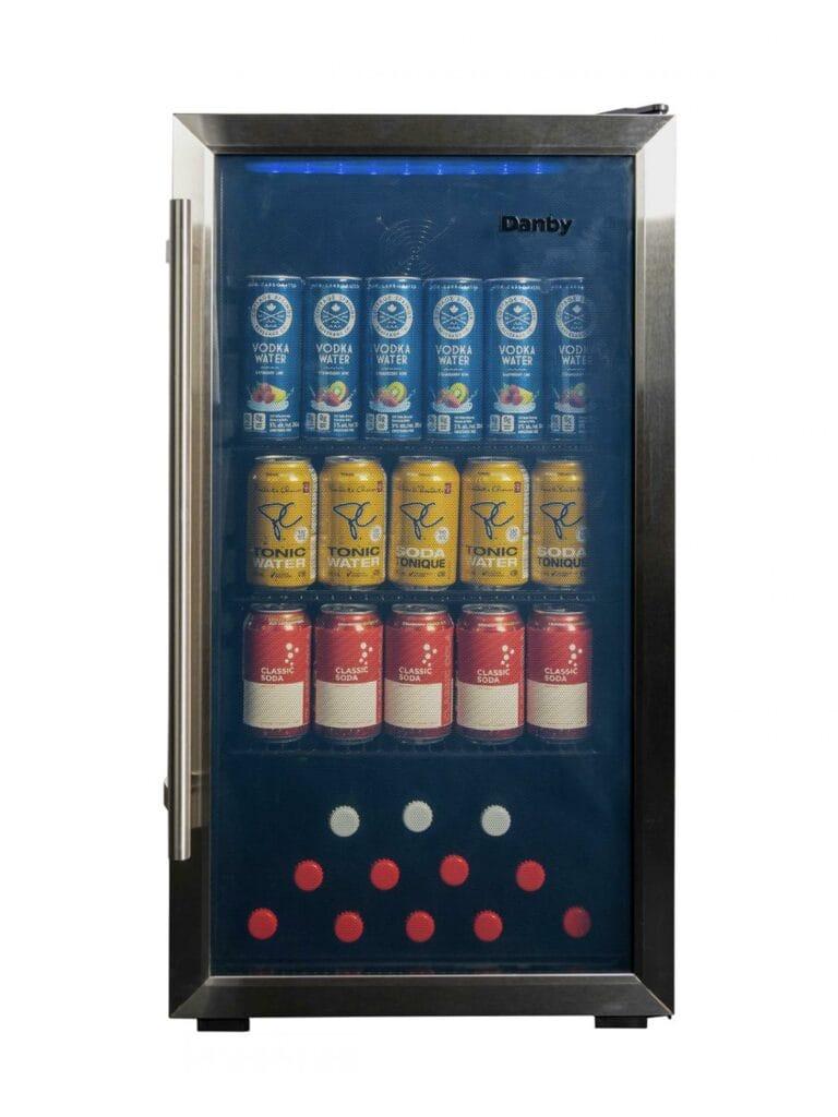 Danby 3.1 cu. ft. Free-Standing Beverage Center in Stainless Steel