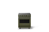 30"W. Electric Range (Finish: Martini, Trim: Polished Chrome)