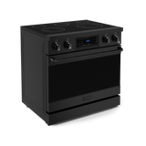 36 Inch Professional Electric Range With Tilt Panel Touch Control In Black  Gordon Ramsay Series