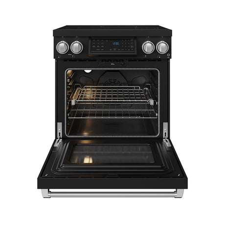 30 Inch Professional Induction Range With Tilt Panel Touch Control In Black and Stainless Steel  Gordon Ramsay Series