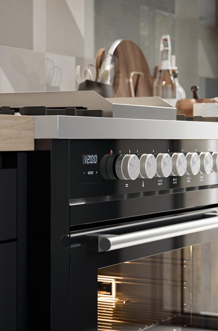 Professional Plus II 40 Inch Dual Fuel Liquid Propane Freestanding Range in Stainless Steel with Trim