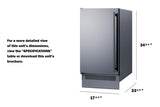 18" Wide Clear Icemaker