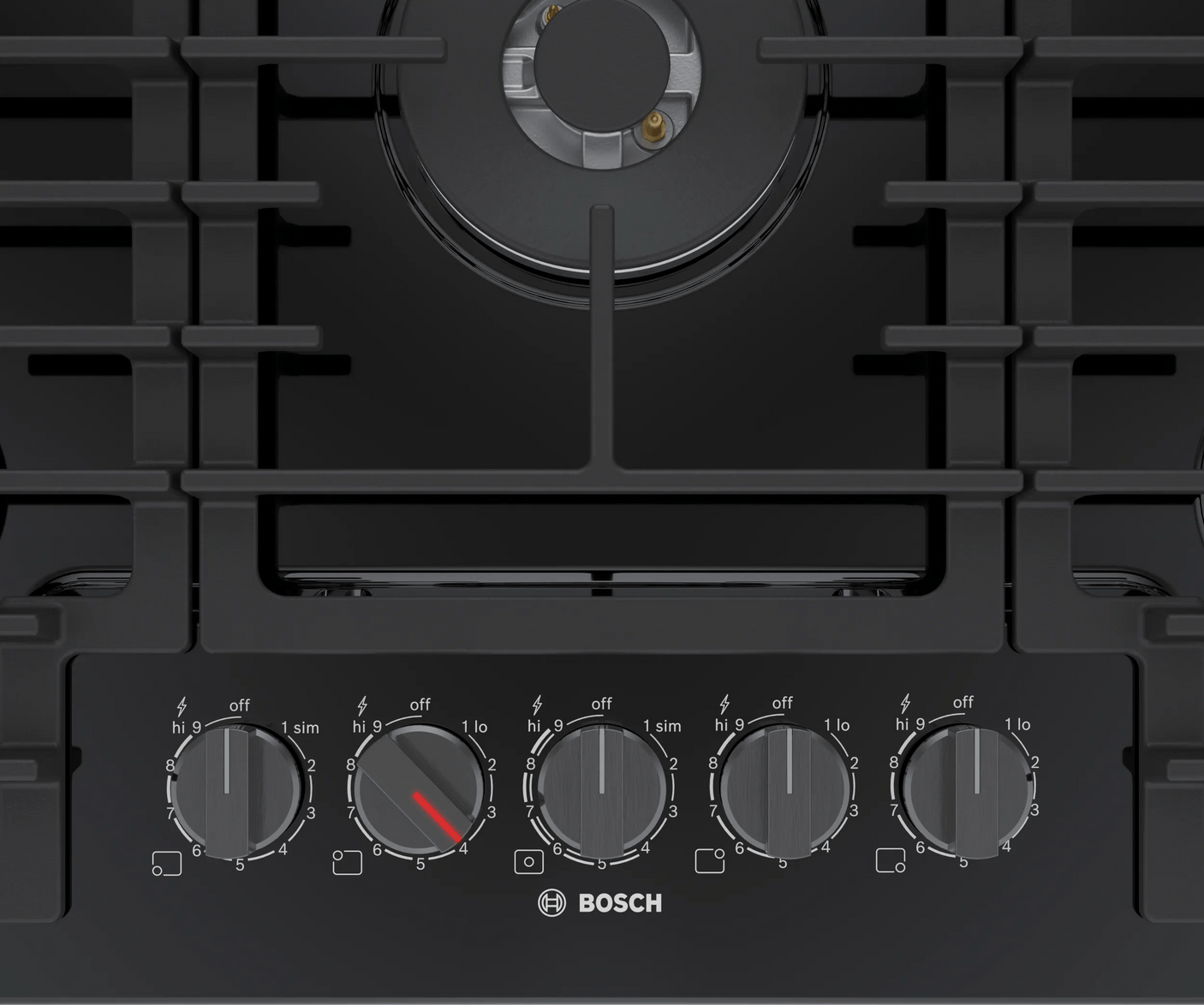 800 Series Gas Cooktop 30" Black