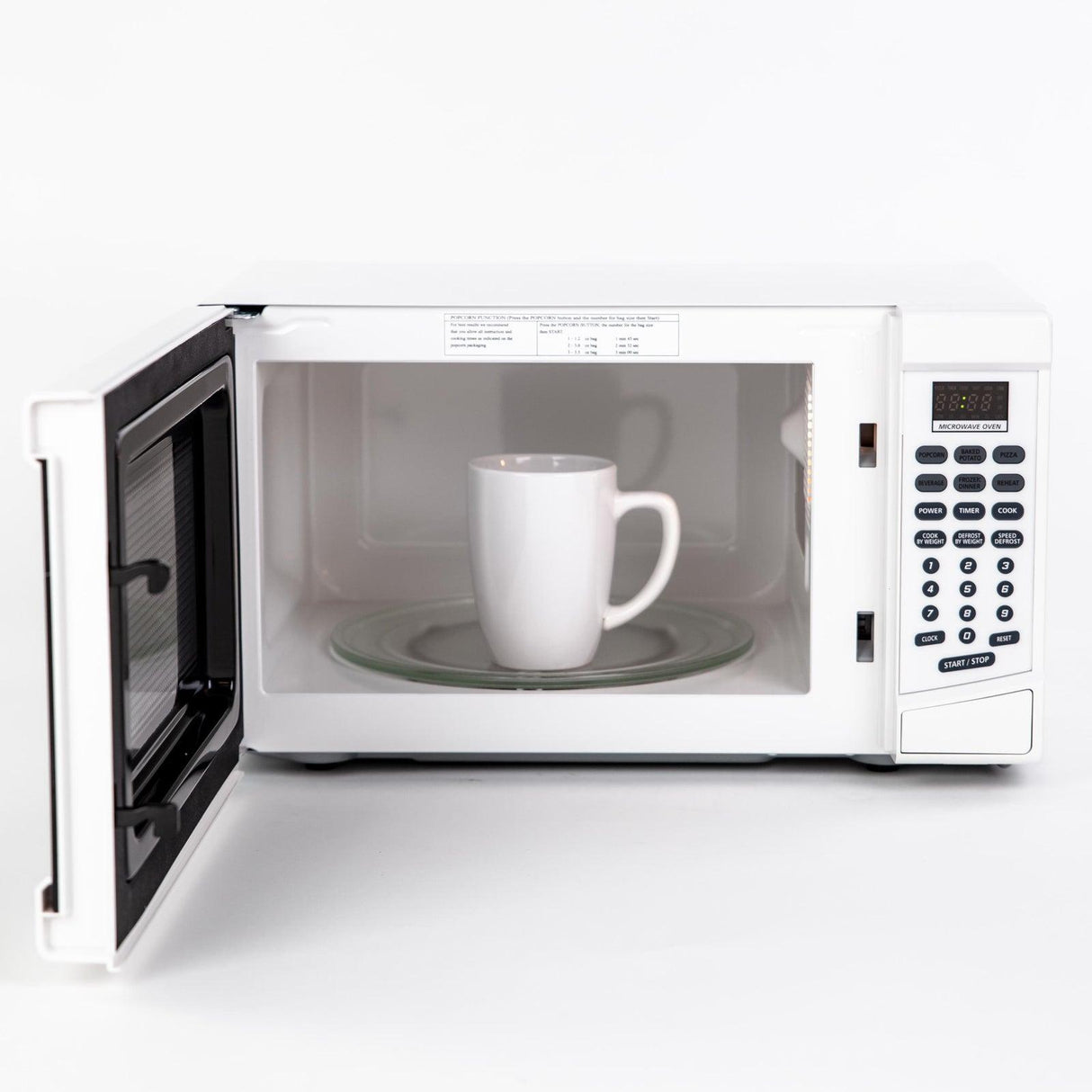 0.7 cu. ft. Microwave Oven - White / 0.7 cu. ft.