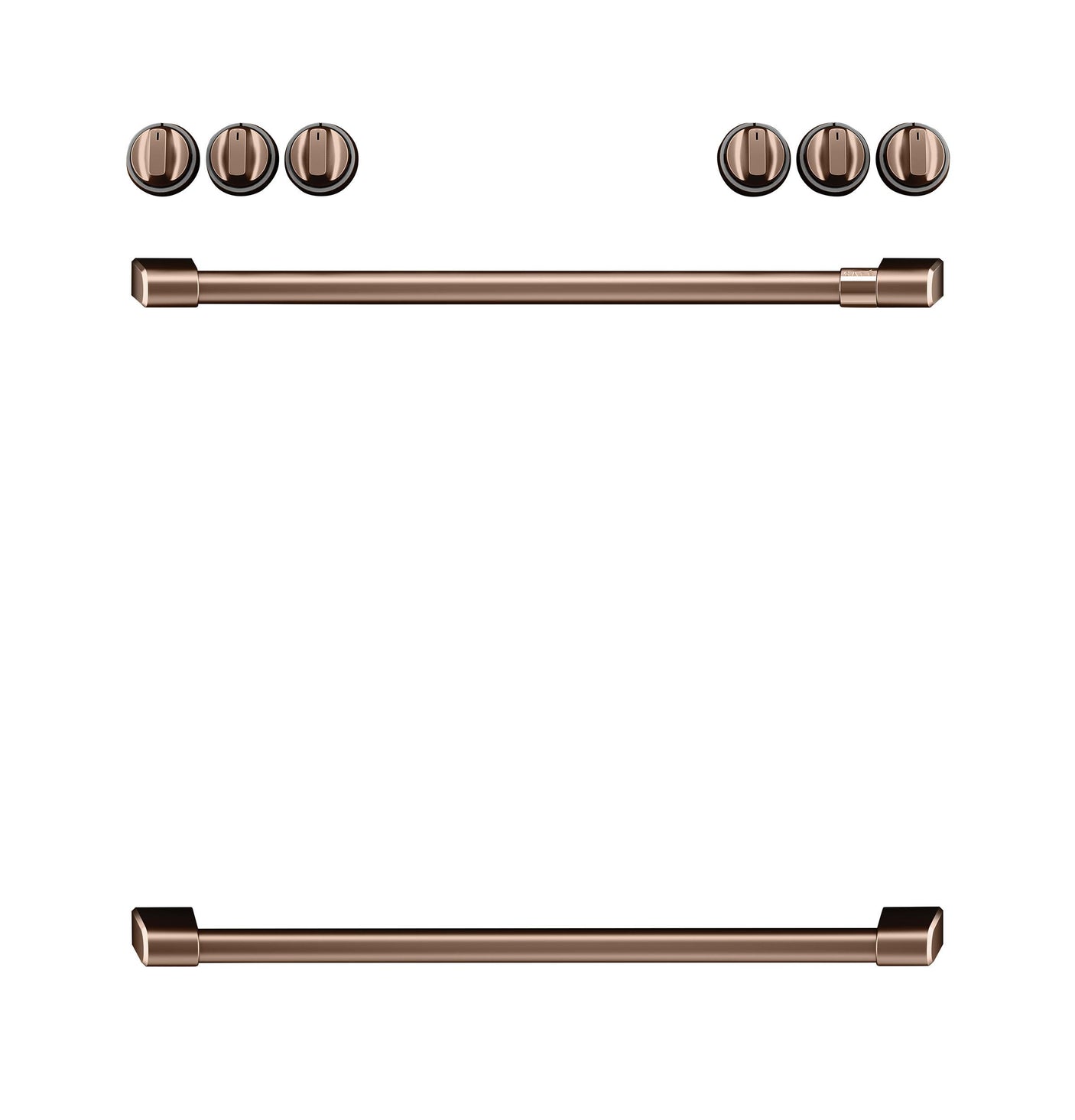 Café™ Front Control Electric Knobs and Handles - Brushed Copper