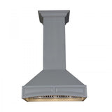 ZLINE 36" Wooden Wall Mount Range Hood in Gray - Includes Single Remote Motor (321UU-RS-36-400) [Size: 36 Inch, CFM: 400]