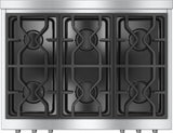 KMR 1134 LP RangeTop with 6 burners for professional applications