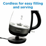 Danby 1.2L Glass Kettle in Black