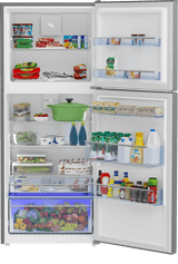 28" Freezer Top Stainless Steel Refrigerator